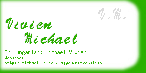 vivien michael business card